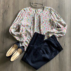 Boden Tamara Multi Dot Blouse